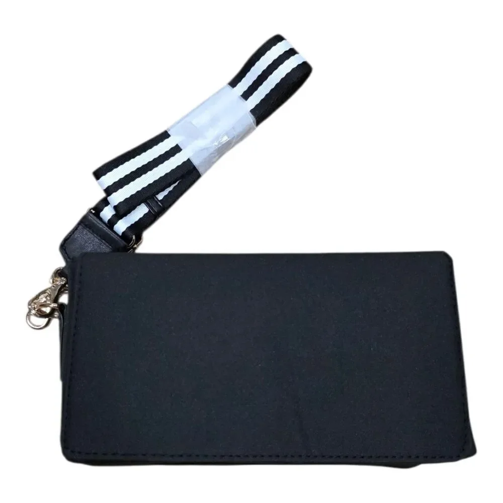 Tote Savvy Black Compact Baby Diaper Crossbody Bag Change Kit